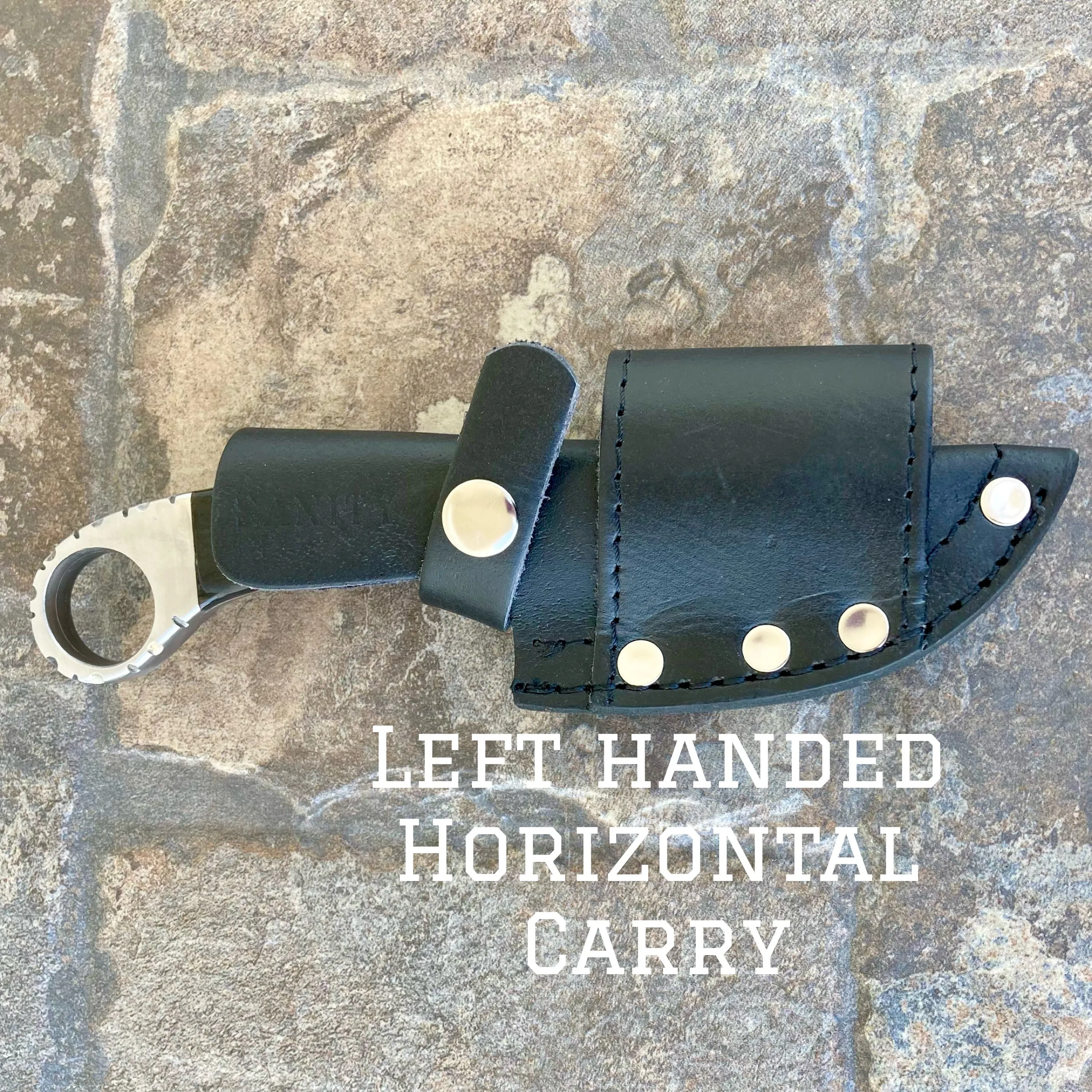 7.5” Al Capone - Buffalo Horn - D2 Steel - Horizontal & Vertical Carry - A2704