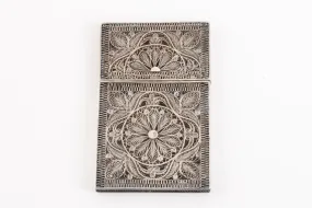 925 Silver Filigree Card Case (32.86g.)