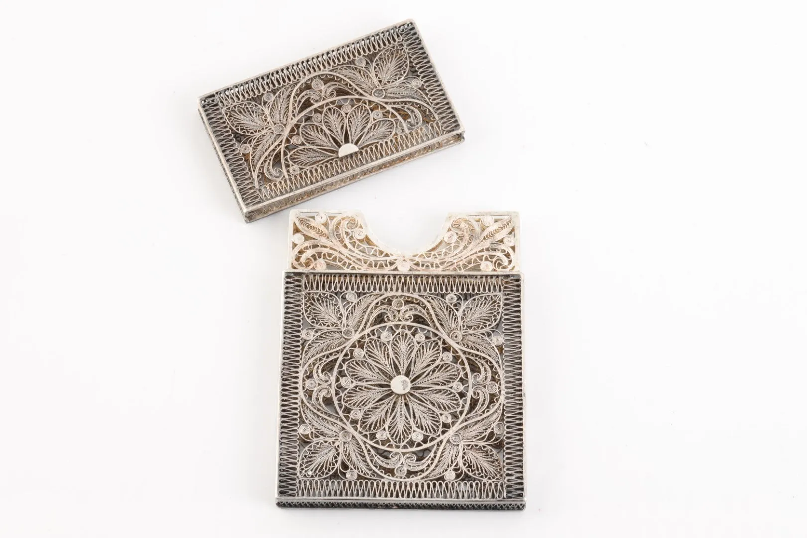 925 Silver Filigree Card Case (32.86g.)