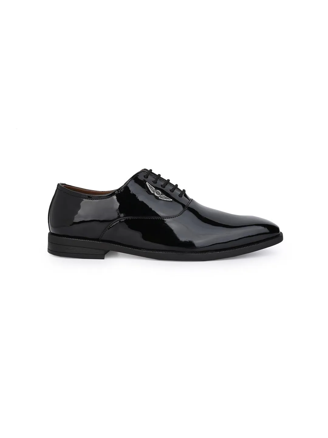 Alberto Torresi Black Patent Lace up Formal Shoes