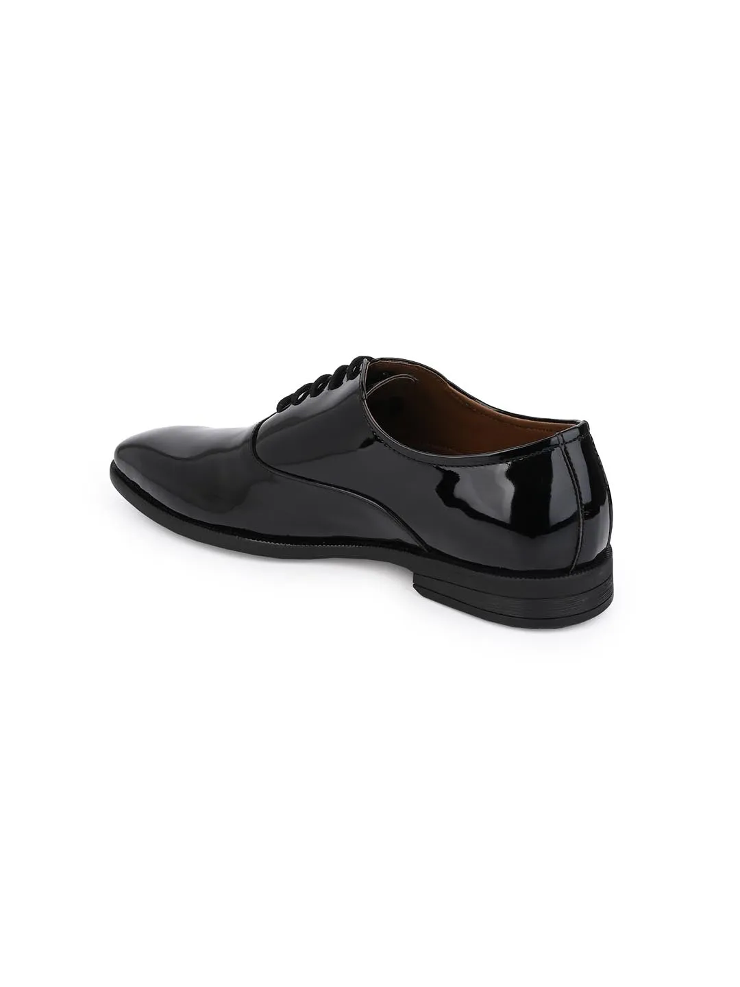 Alberto Torresi Black Patent Lace up Formal Shoes