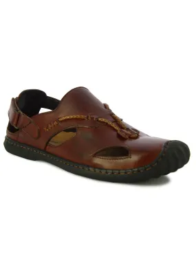 Alberto Torresi Mens Cognac Mathew Sandals