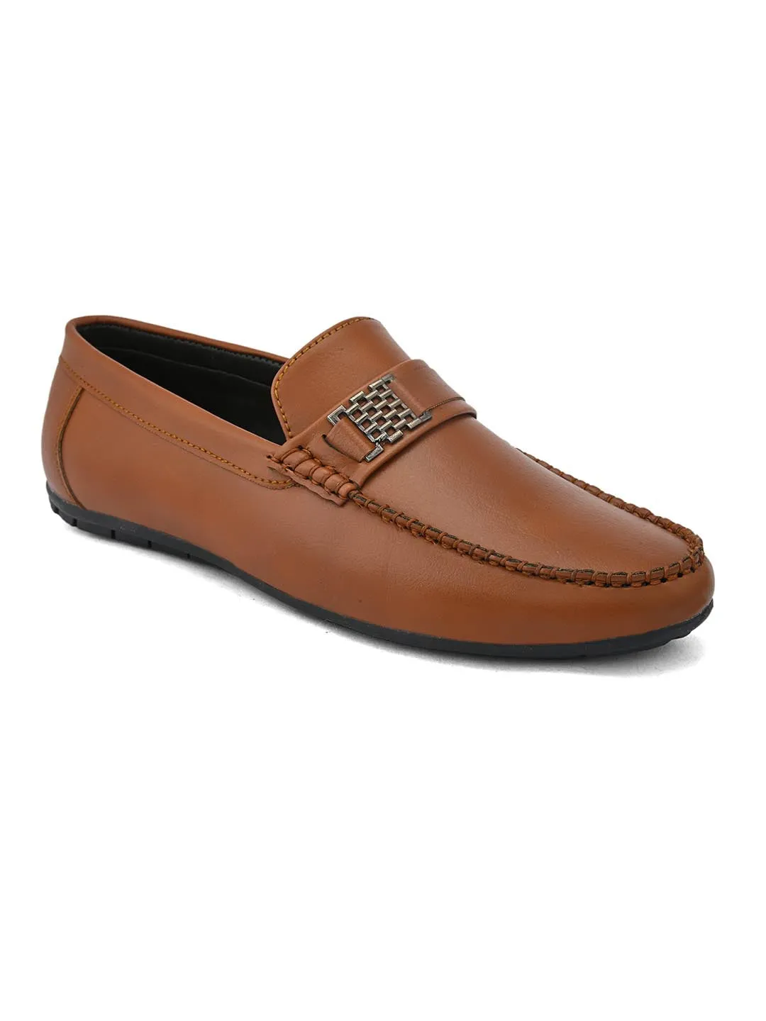 Alberto Torresi Synthetic Tan Loafers For Men