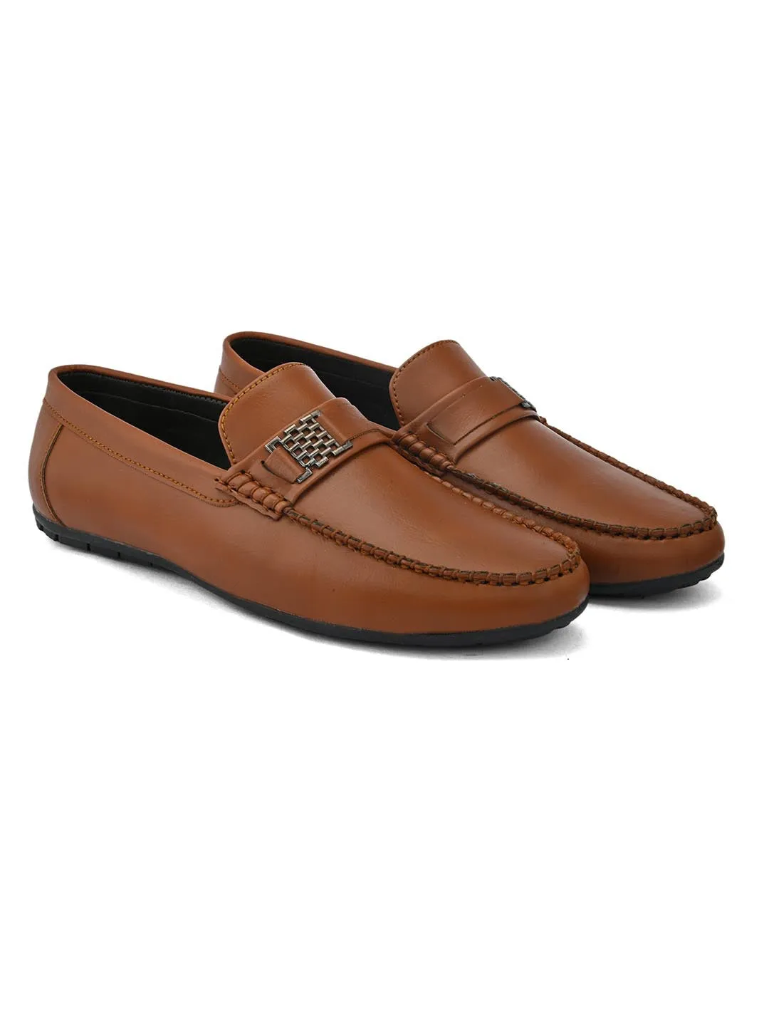 Alberto Torresi Synthetic Tan Loafers For Men