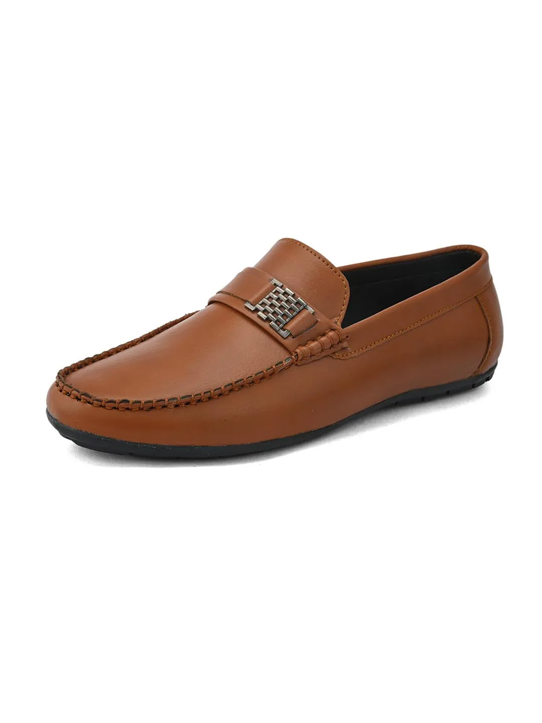 Alberto Torresi Synthetic Tan Loafers For Men