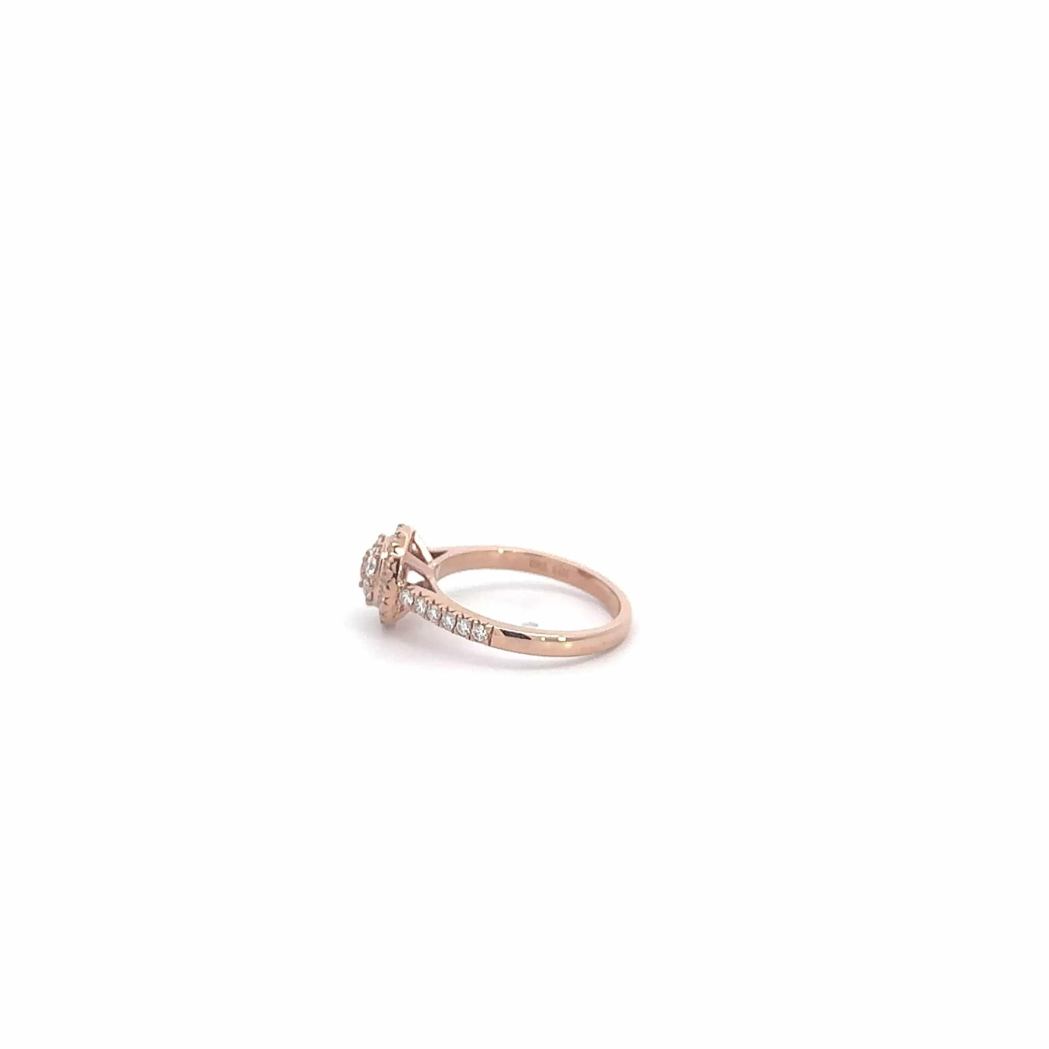 Baikalla 14k Rose Gold Diamond Engagement Ring