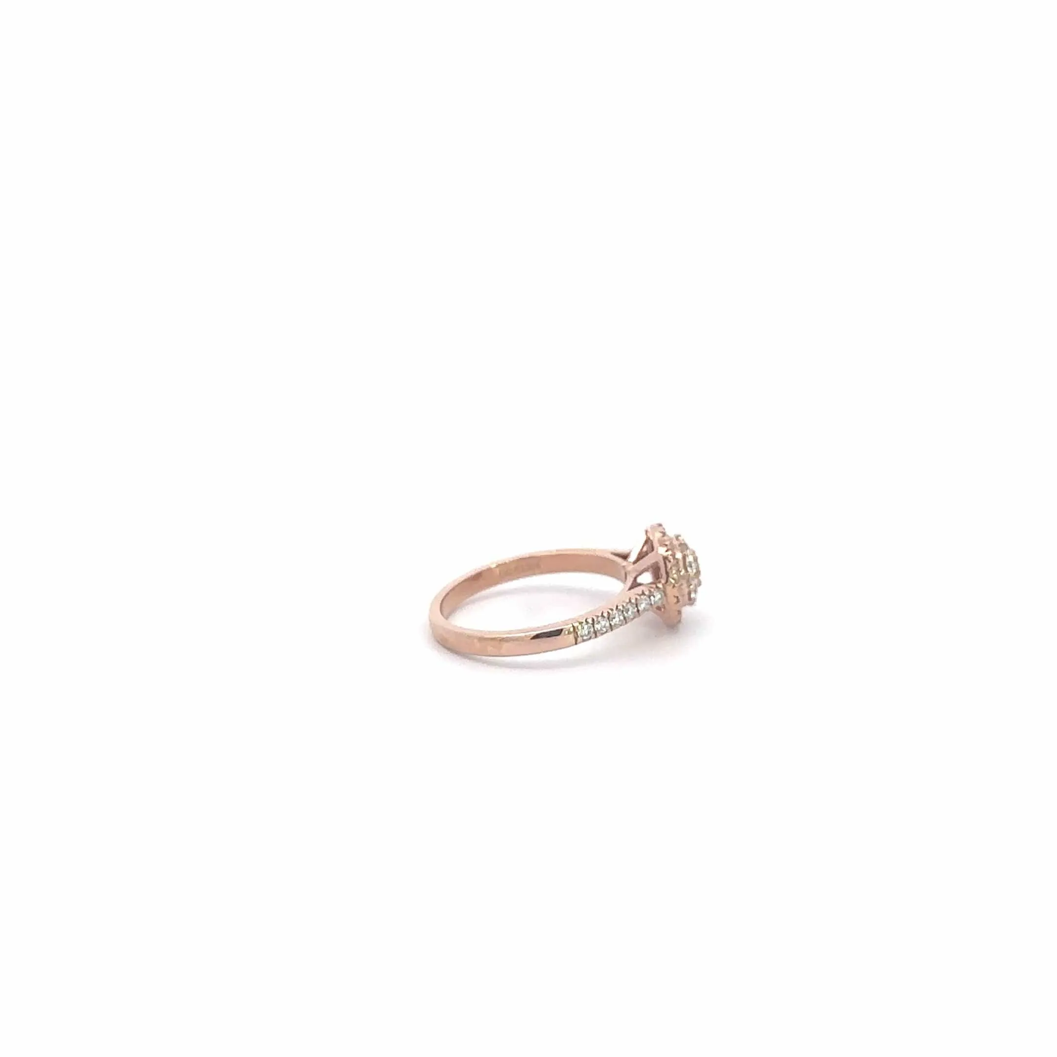 Baikalla 14k Rose Gold Diamond Engagement Ring