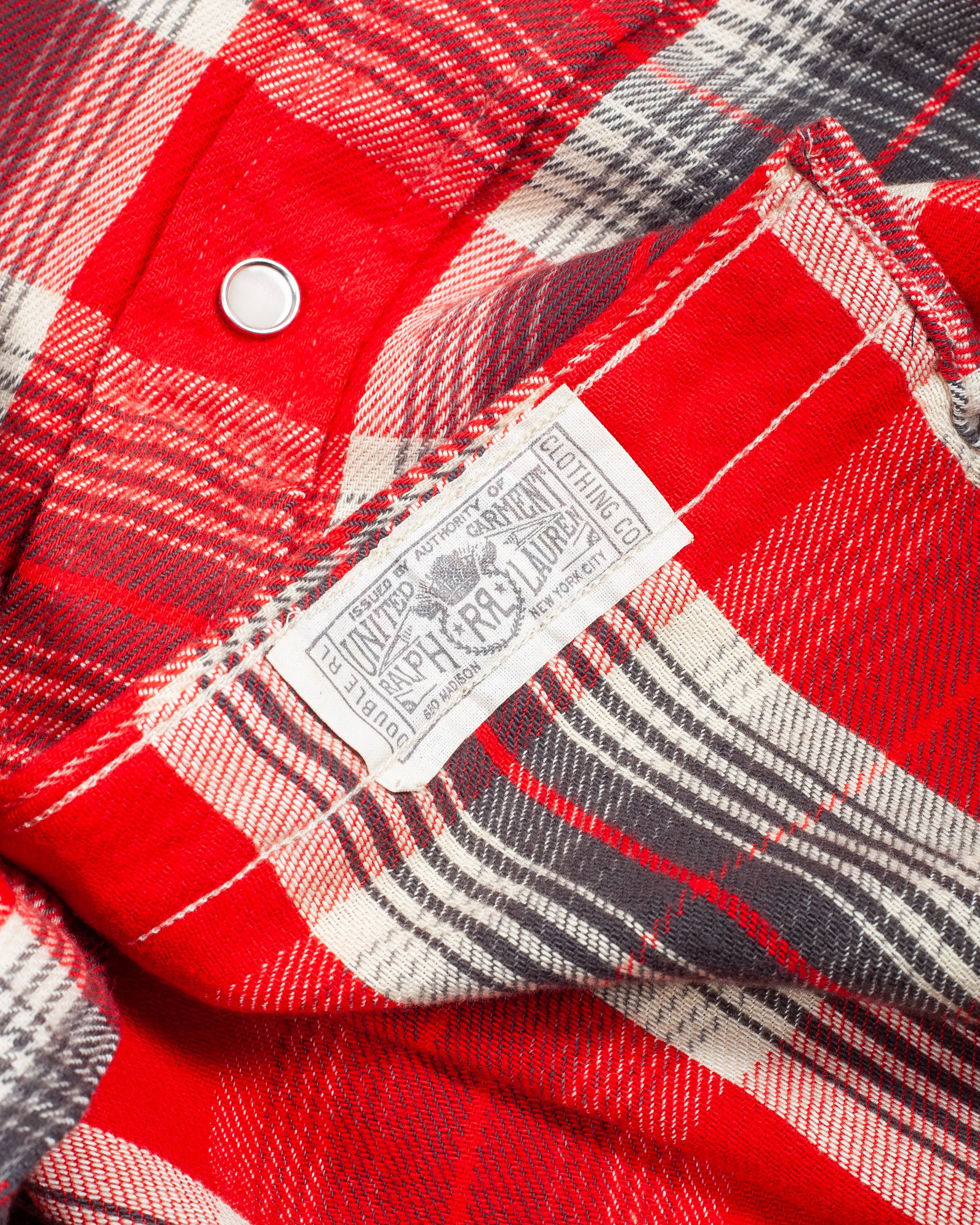 BUFFALO WESTERN CHECKED SHIRT - RED/GREY