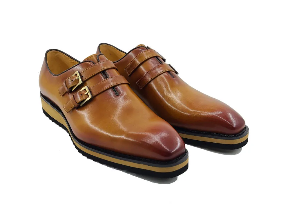 Burnished Double Monk Whole Cut Loafer