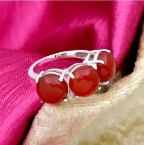 Carnelian 925 Solid Sterling Silver Handmade Ring