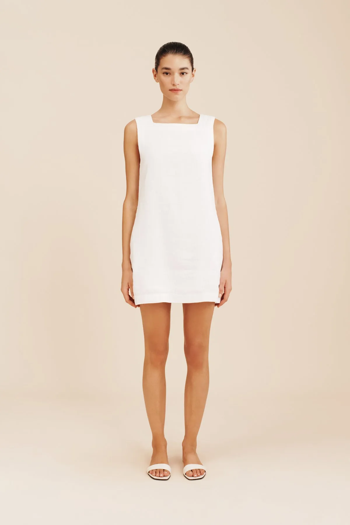 EMMA SHIFT DRESS - IVORY