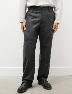 Fox Pants Wool Flannel Charcoal