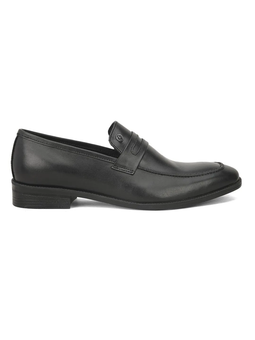 Genuine Leather Black Office/ Dress Formal Slip On Shoes