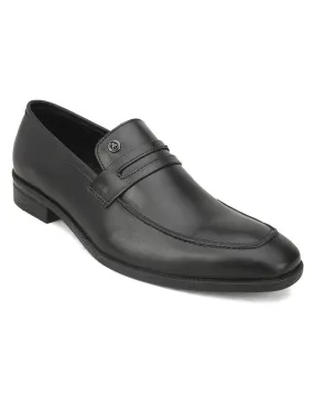 Genuine Leather Black Office/ Dress Formal Slip On Shoes