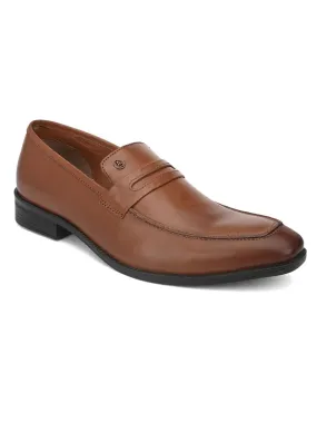 Genuine Leather Tan Brown Office/ Dress Formal Slip On Shoes