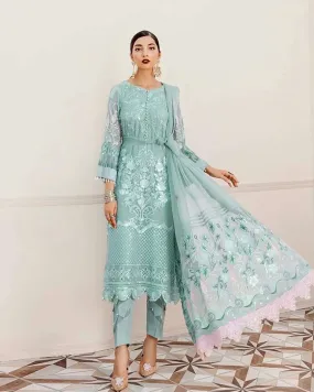 Georgette with Heavy Embroidery and Sequence Work Unstitched Pakistani Suits