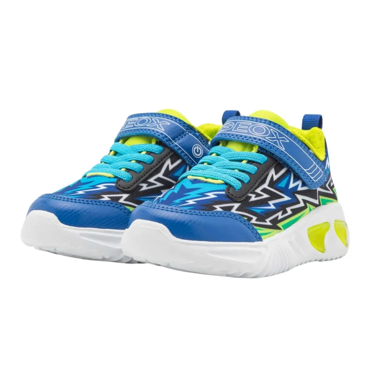 Geox Boy's Assister Royal/Lime (Sizes 28-34)