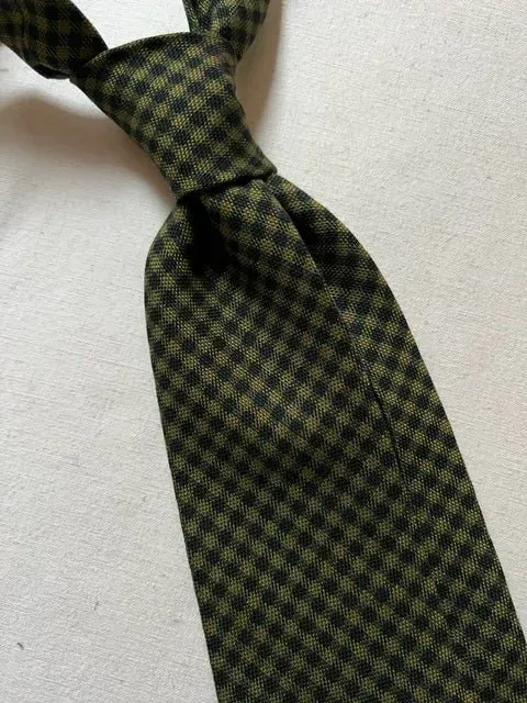 Handmade Vintage 7-Fold Wool Tie #1322