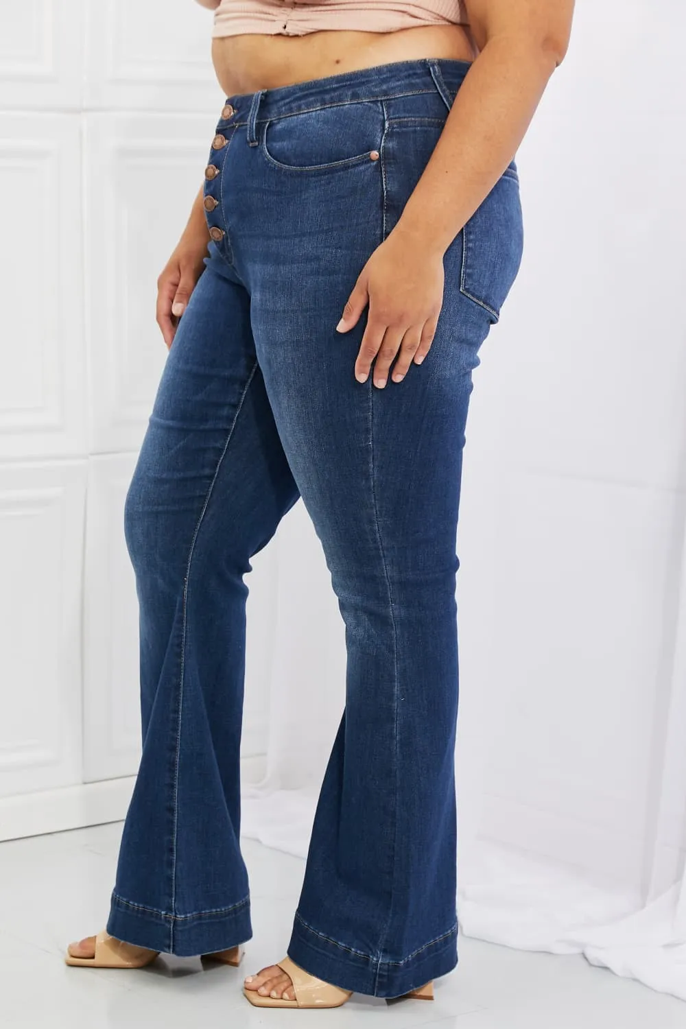 Judy Blue Olivia Full Size High Waisted Flare Jeans