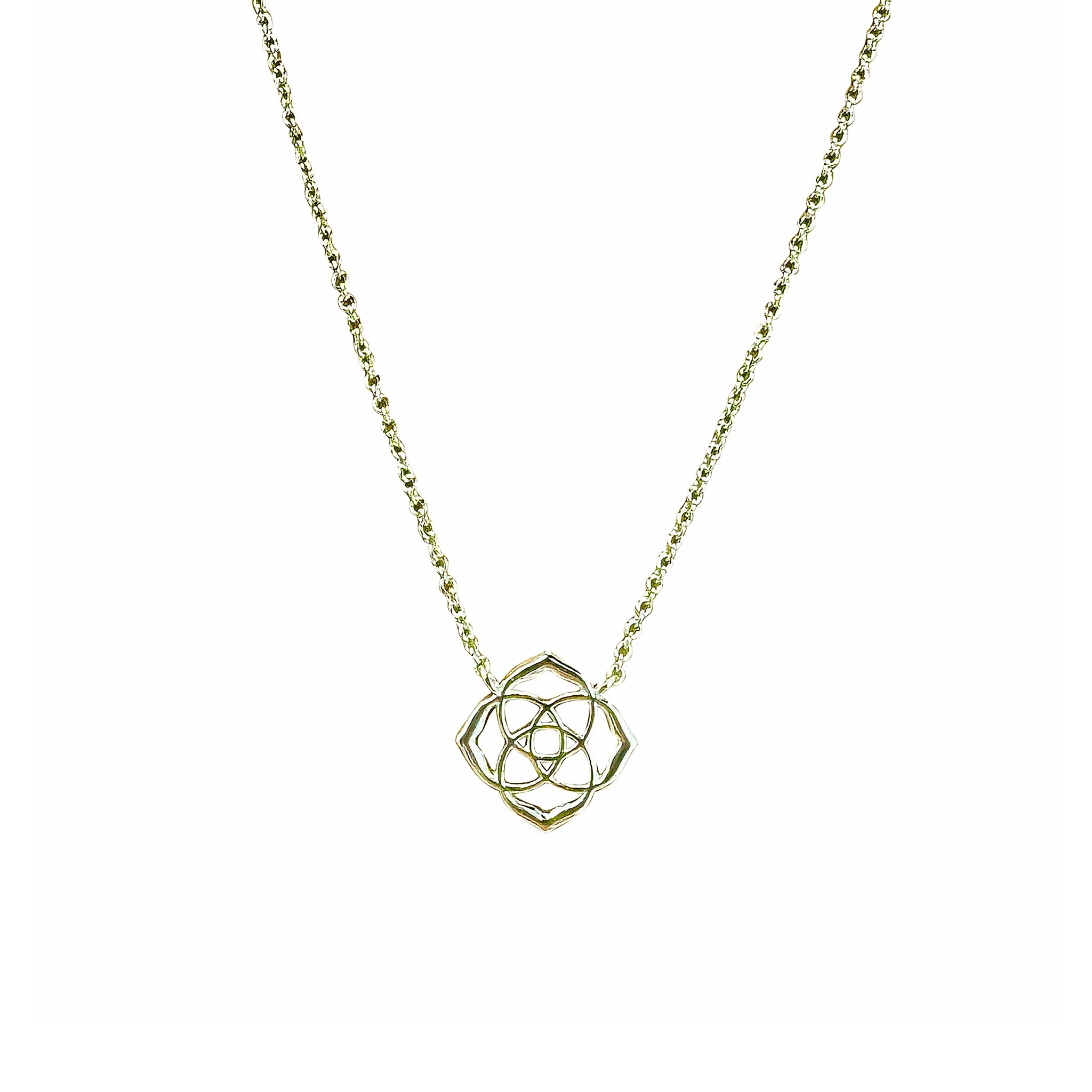 Kendra Scott Decklyn Logo Pendant Necklace in Gold Plated