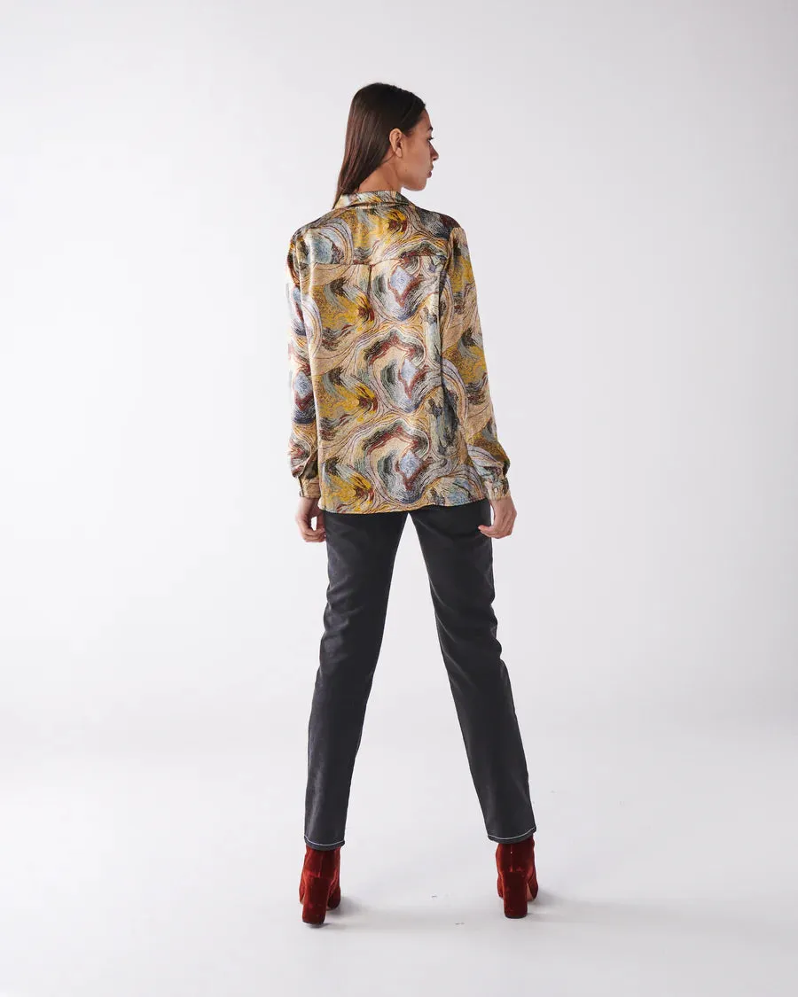 Kip & Co X Ernabella LADIES | Likara Silk Shirt