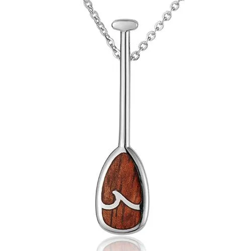 Koa Wood Canoe Paddle Pendant