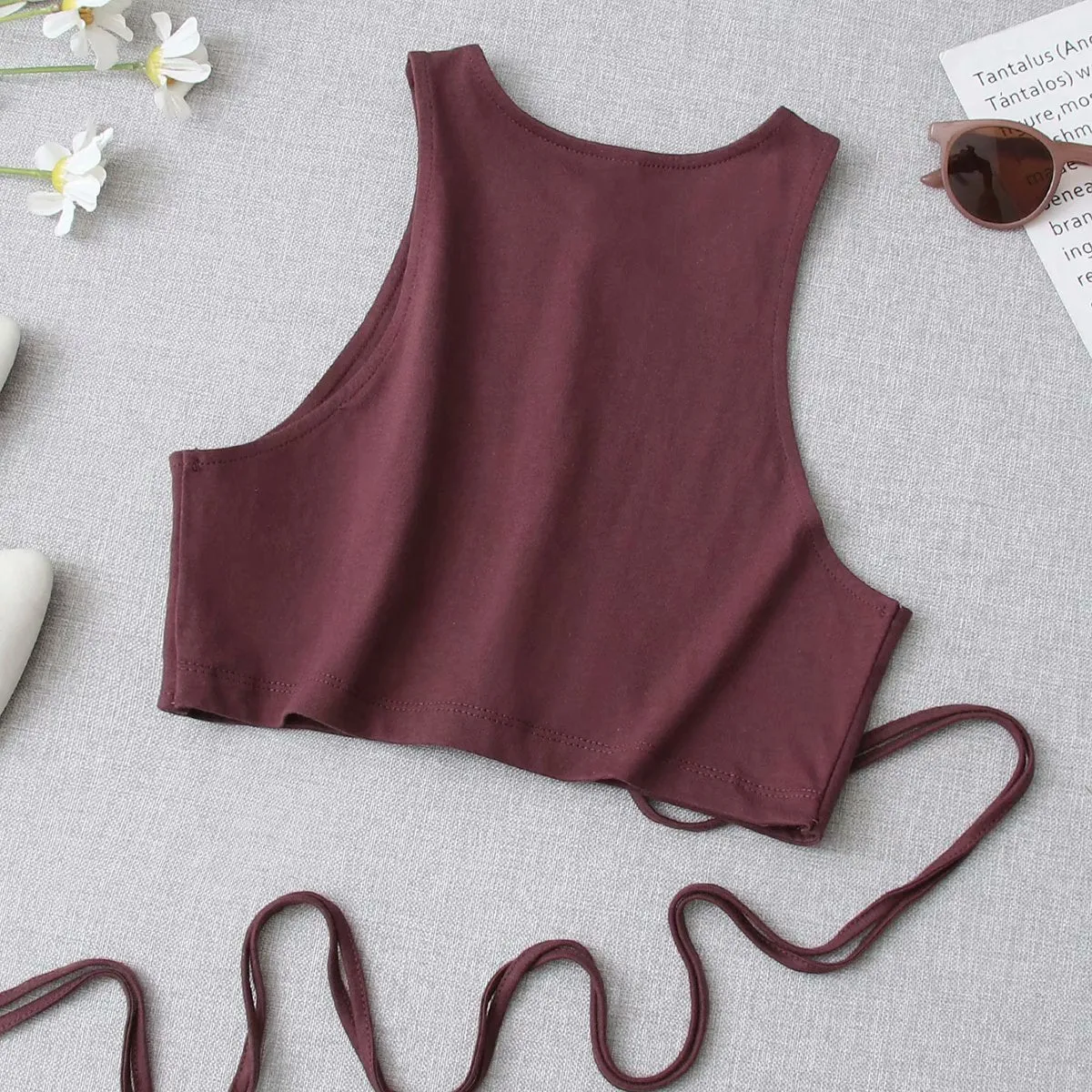 Lace-up Bandage Tank Top