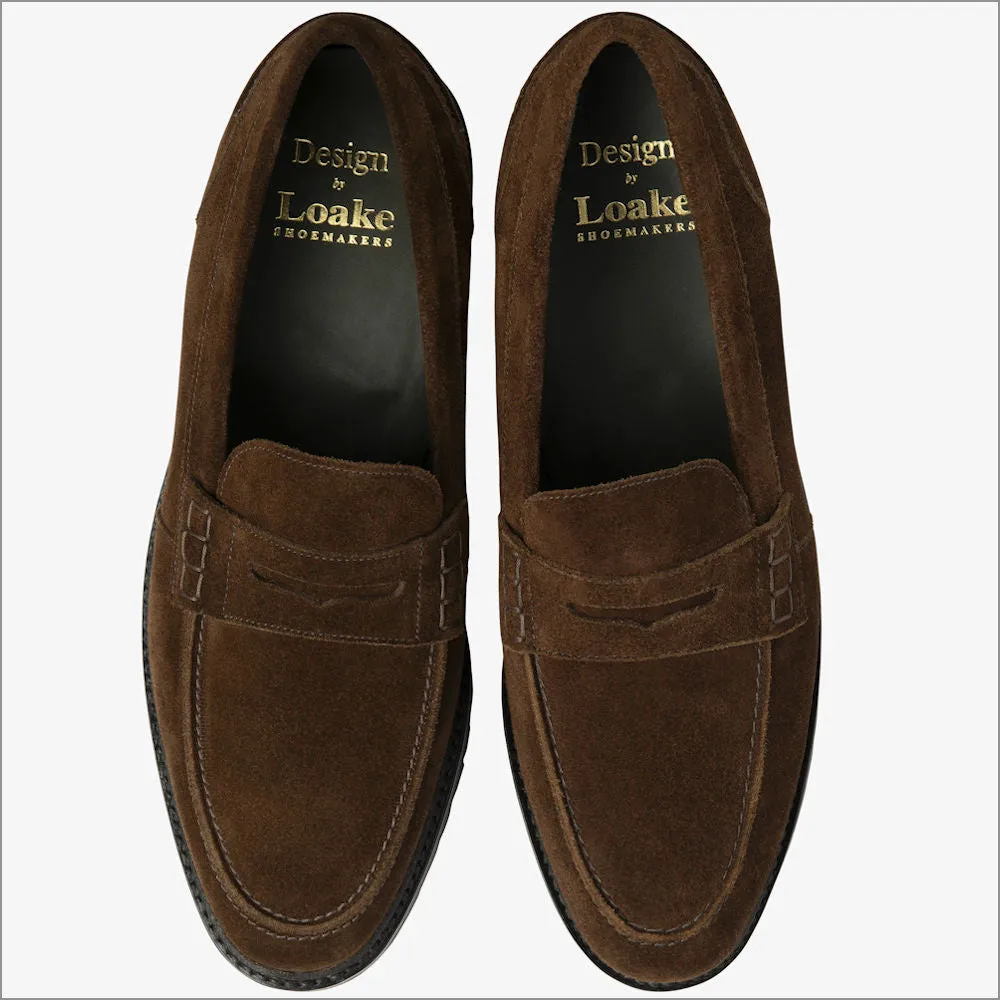 Loake Crux Brown Suede Premium Loafer*