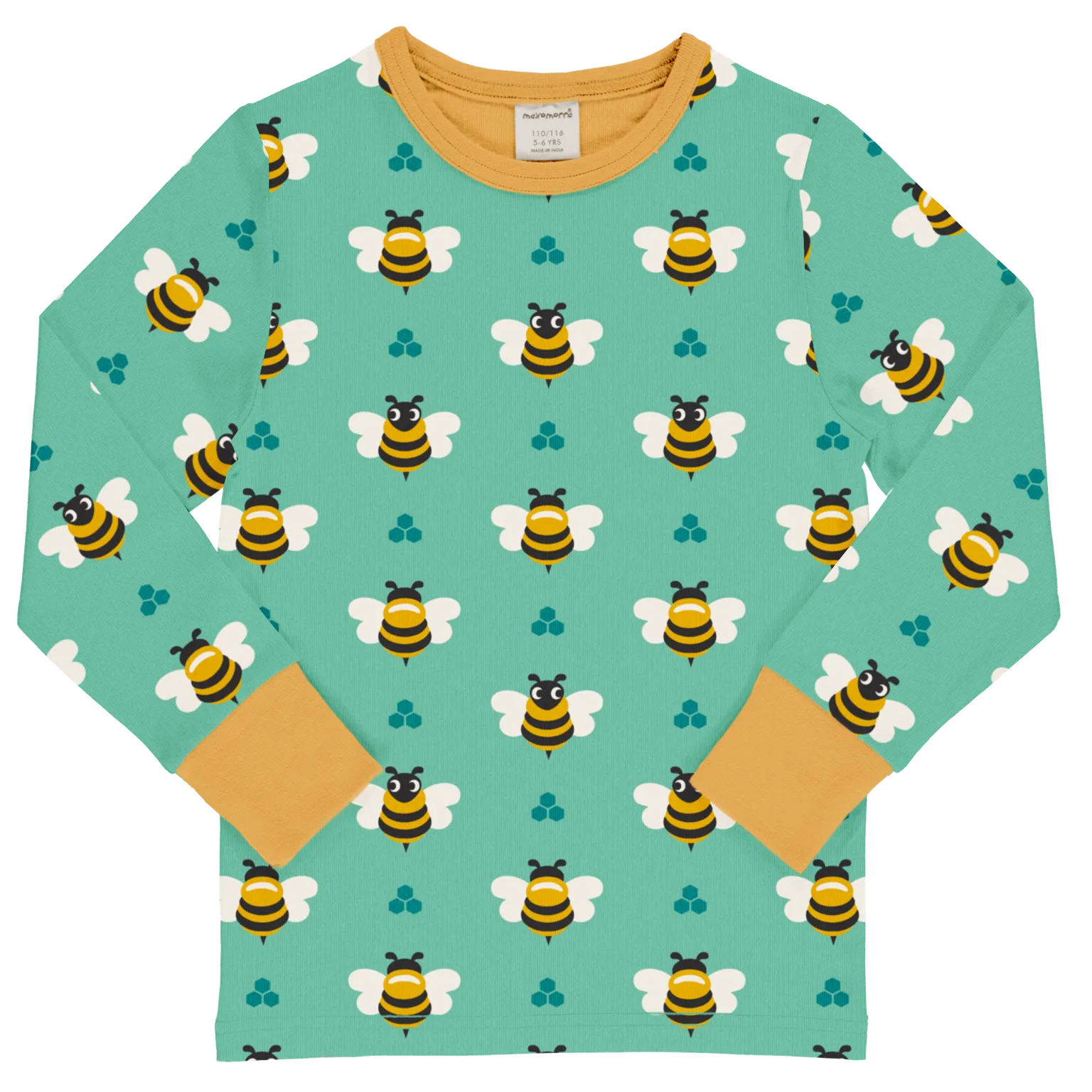 Maxomorra Bee Organic Cotton Long Sleeved Top