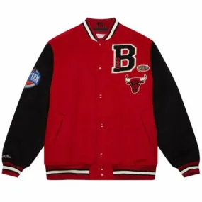 Mitchell & Ness Nba Chicago Bulls Team Legacy Varsity Jacket (Red/Black)