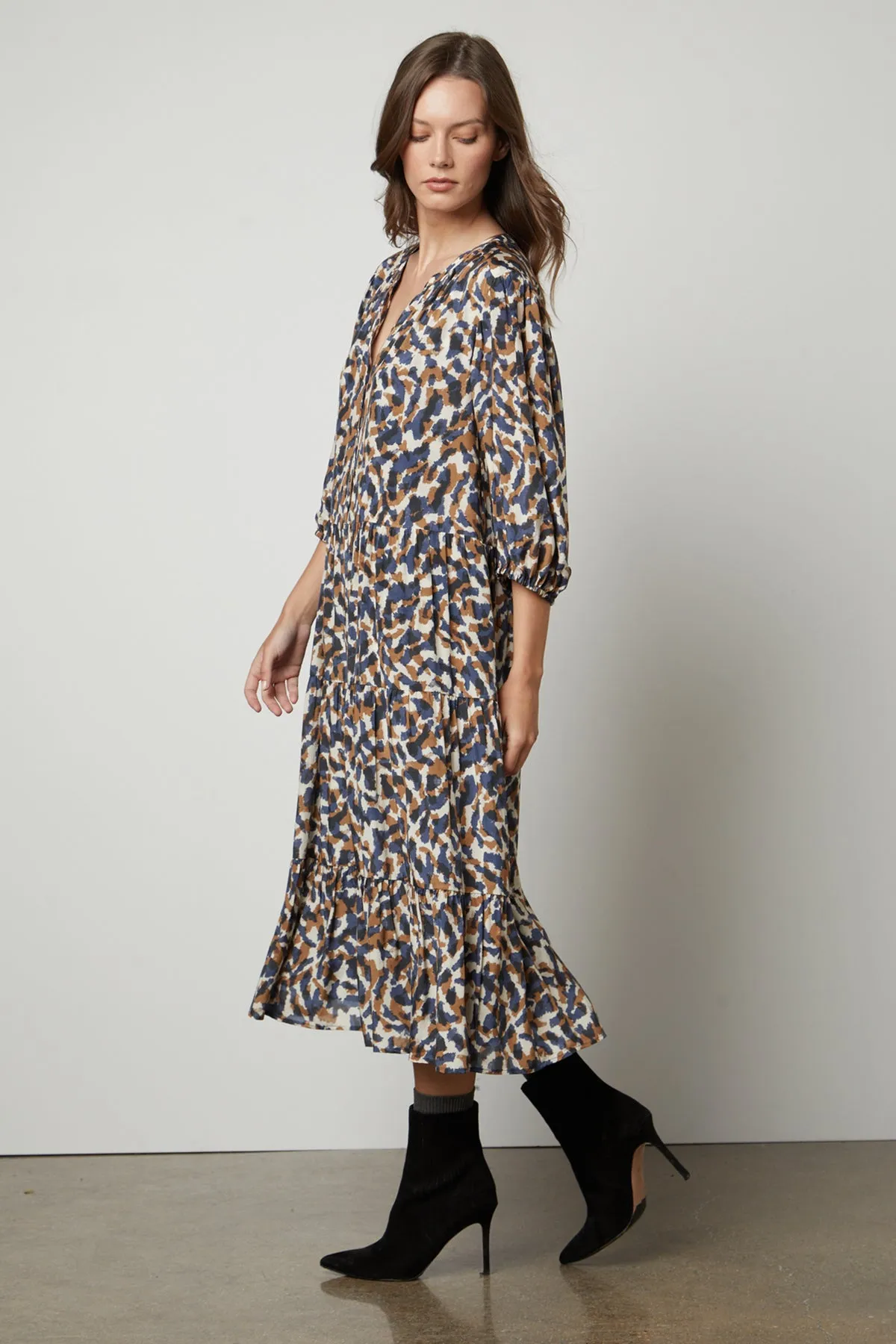 OTTILIE PRINTED BOHO DRESS