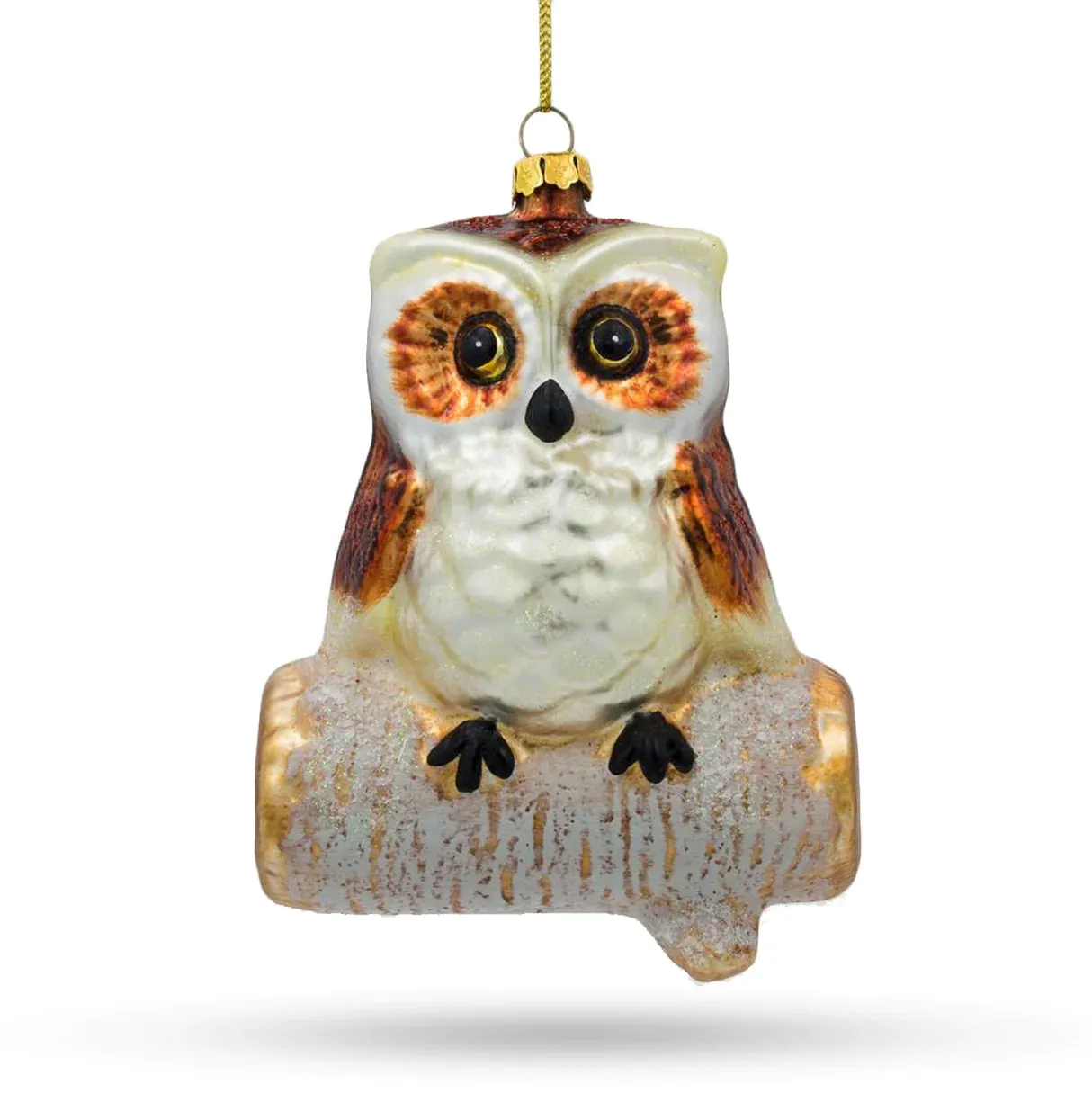 Owl on a Birch Branch Ornament