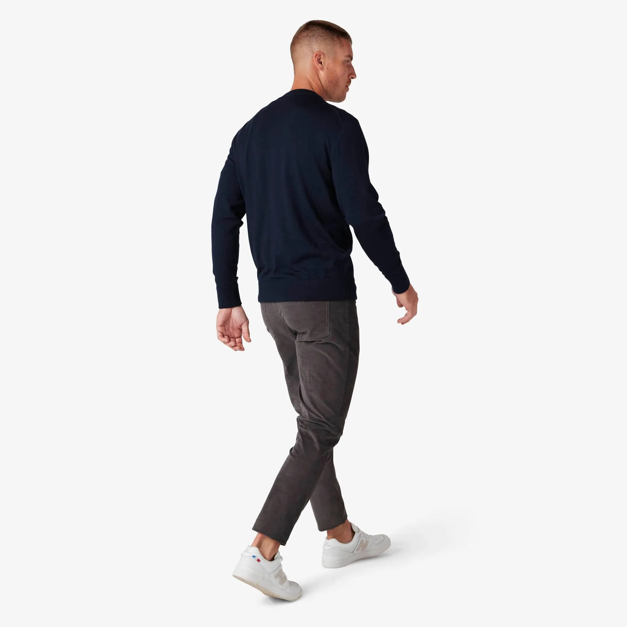 Preston Crewneck Sweater - Navy Solid