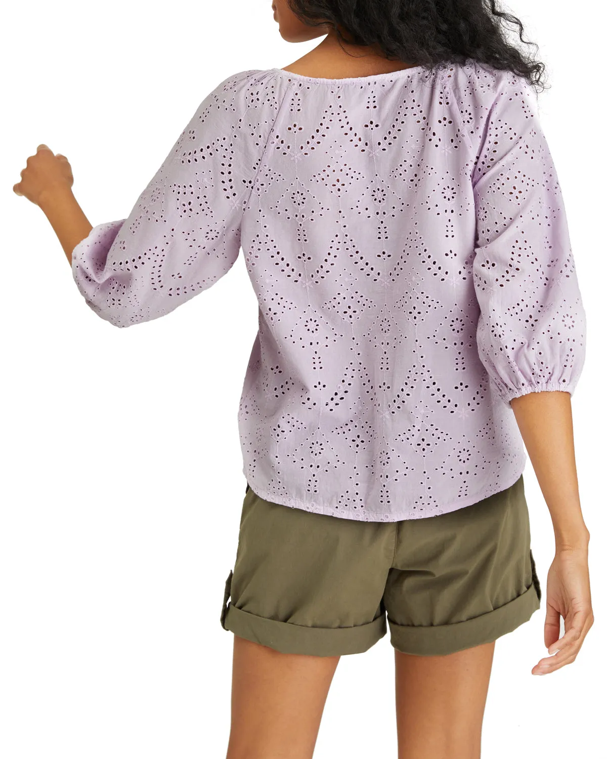 Sanctuary Women's Modern Button Front Top - LAVENDER ICE