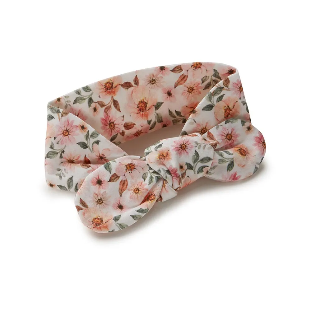 Snuggle Hunny Organic Cotton Jersey Topknot Headband (Printed) ASSTD