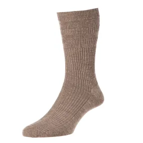 Softop Botany Wool Rich Diabetic Socks - Taupe