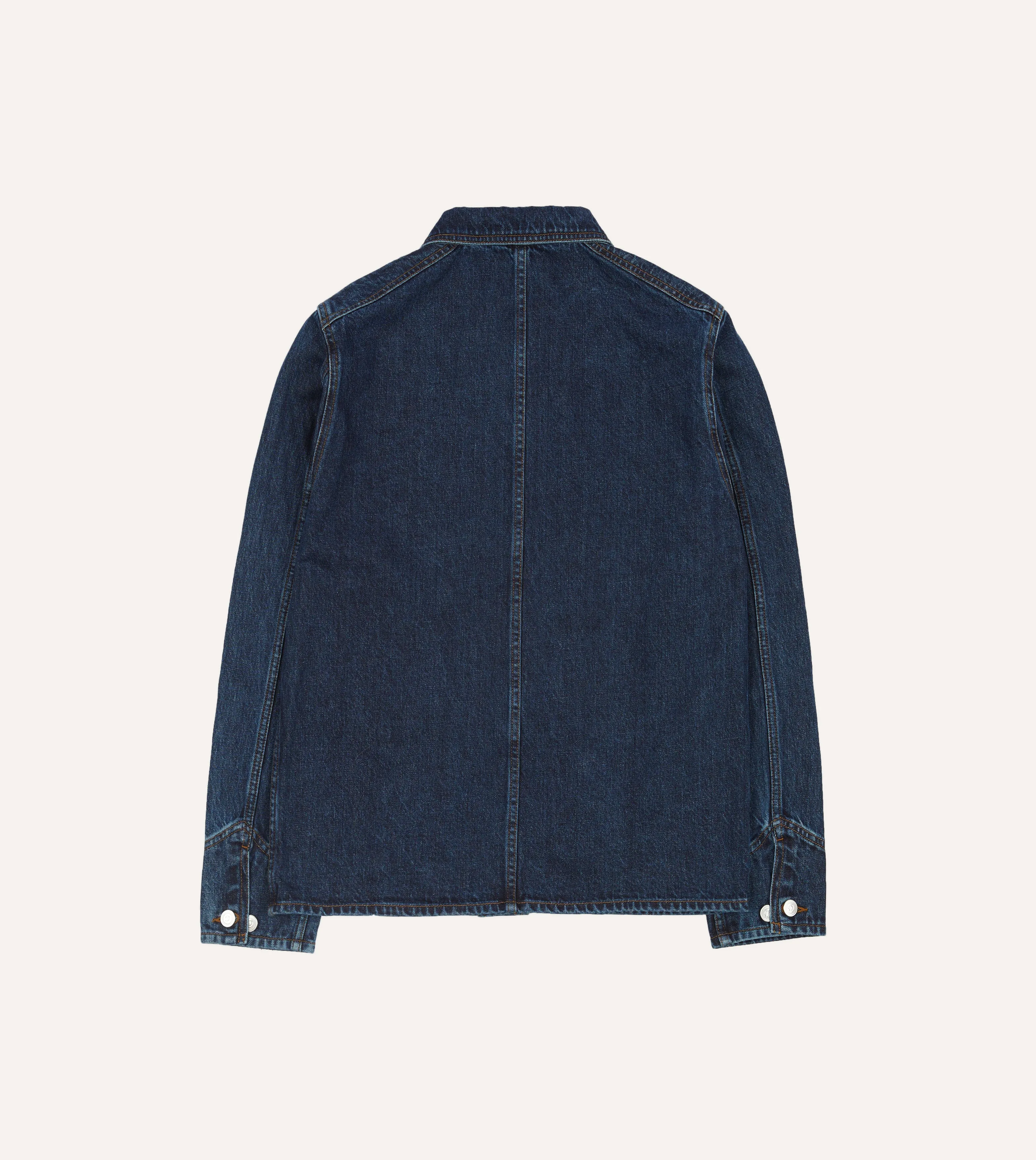 Stone Wash Denim Work Jacket