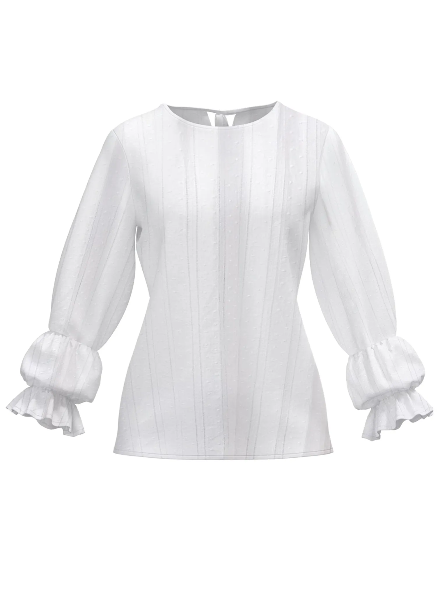 Sustainable Lena Top - Solid Blanc