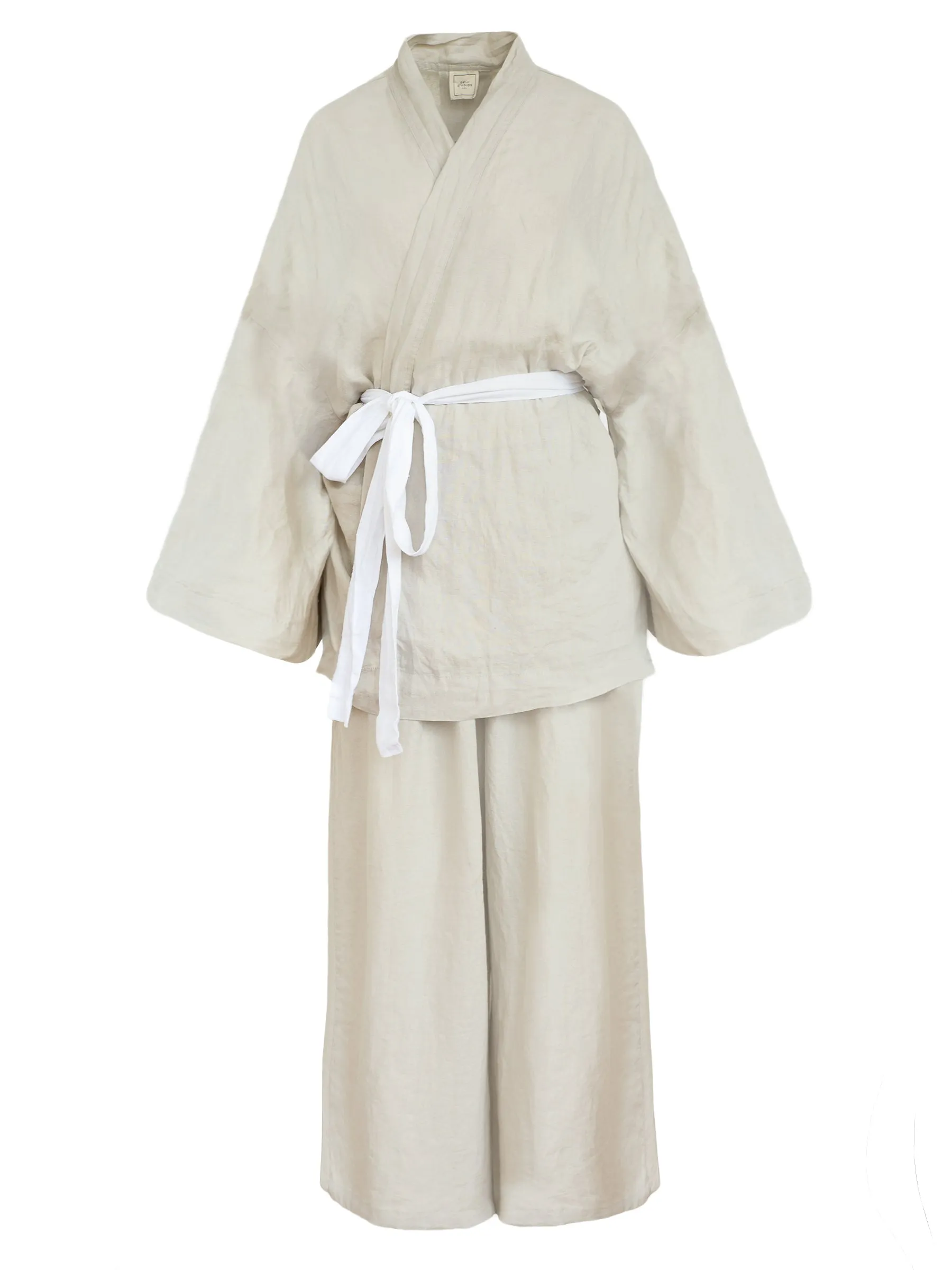 The 01 Linen Loungewear Set Long