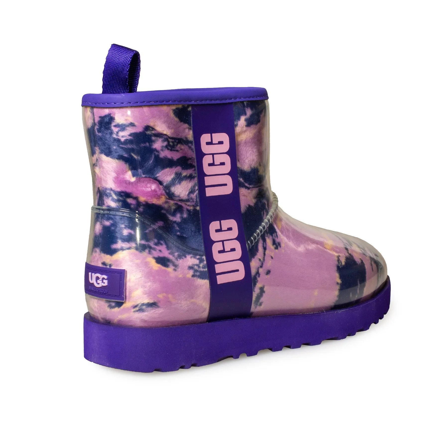 UGG Classic Clear Mini Marble Violet Night Boots - Women's