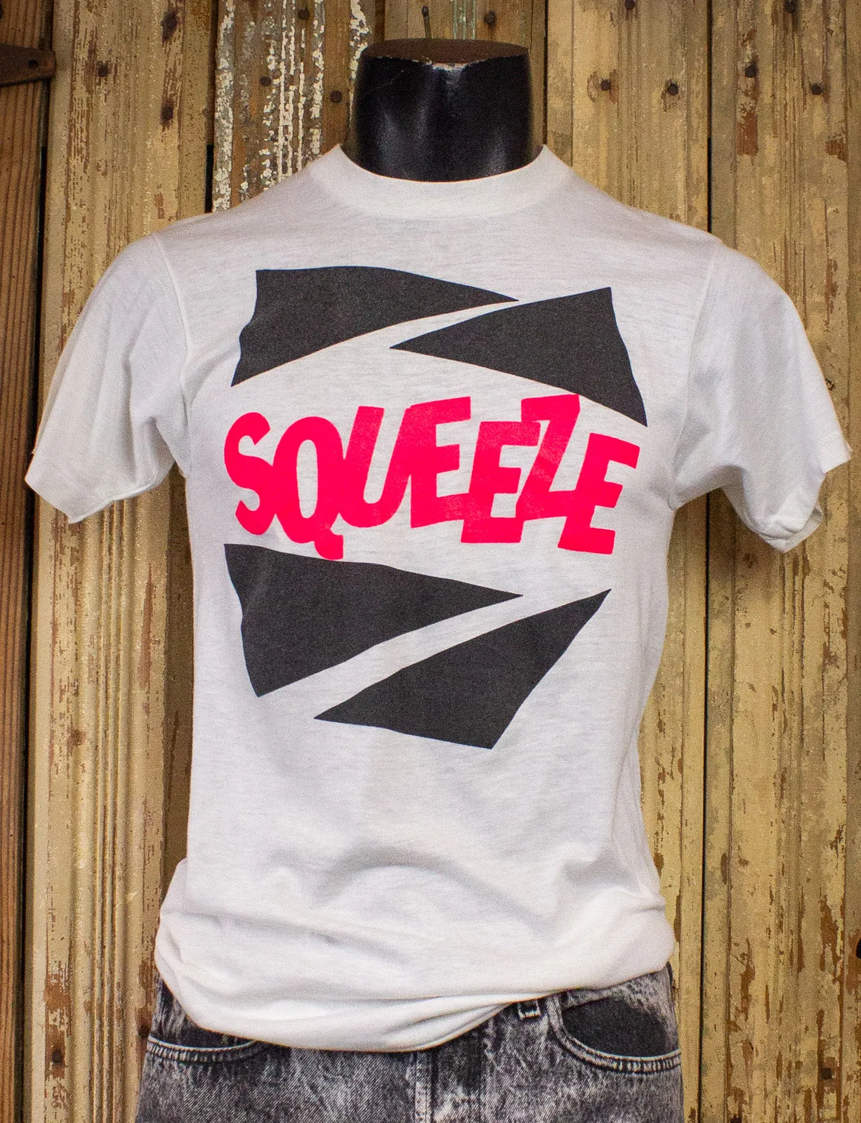 Vintage Squeeze Concert T Shirt 80s White Small