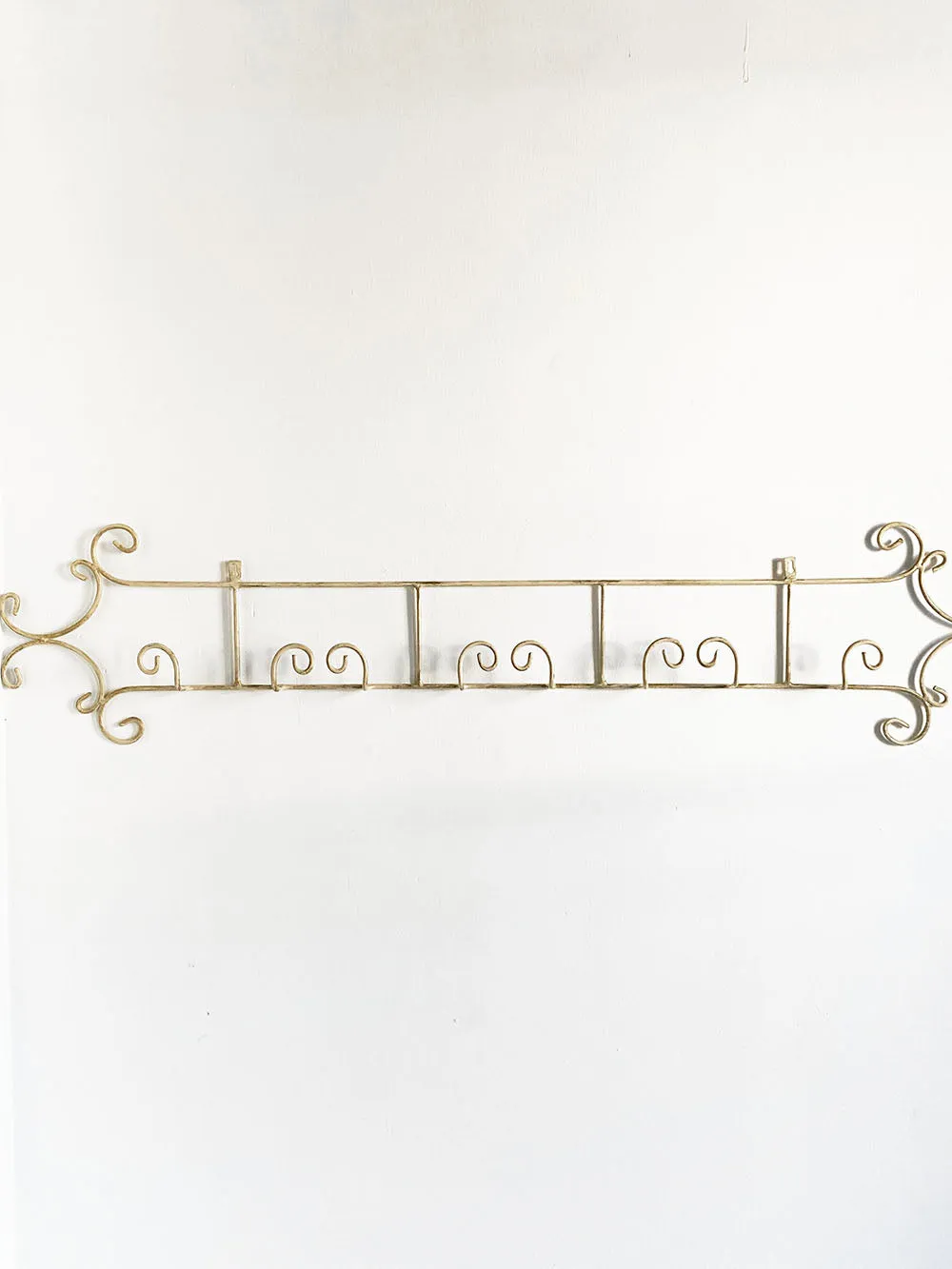 White Powder Coated Metal Coat Rack