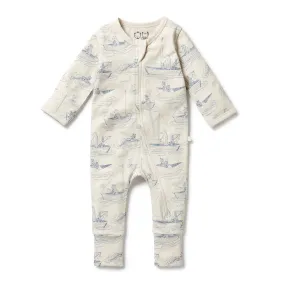 Wilson & Frenchy | Sail Away organic rib zip suit